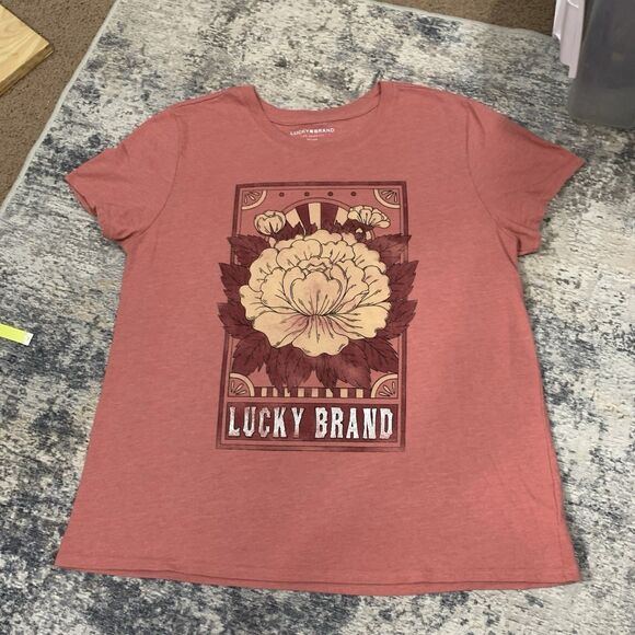 Lucky Brand Womens Graphic Tshirt Womens Size XL - Picture 2 of 10